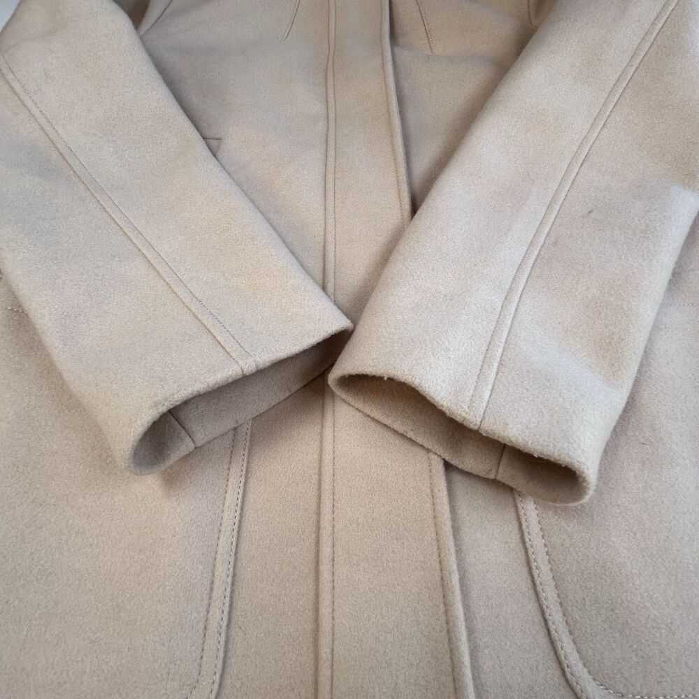 Nine West Parka Coat Jacket Faux Fur Trim Hood Pinkish-Beige Women's XL - Picture 16 of 16
